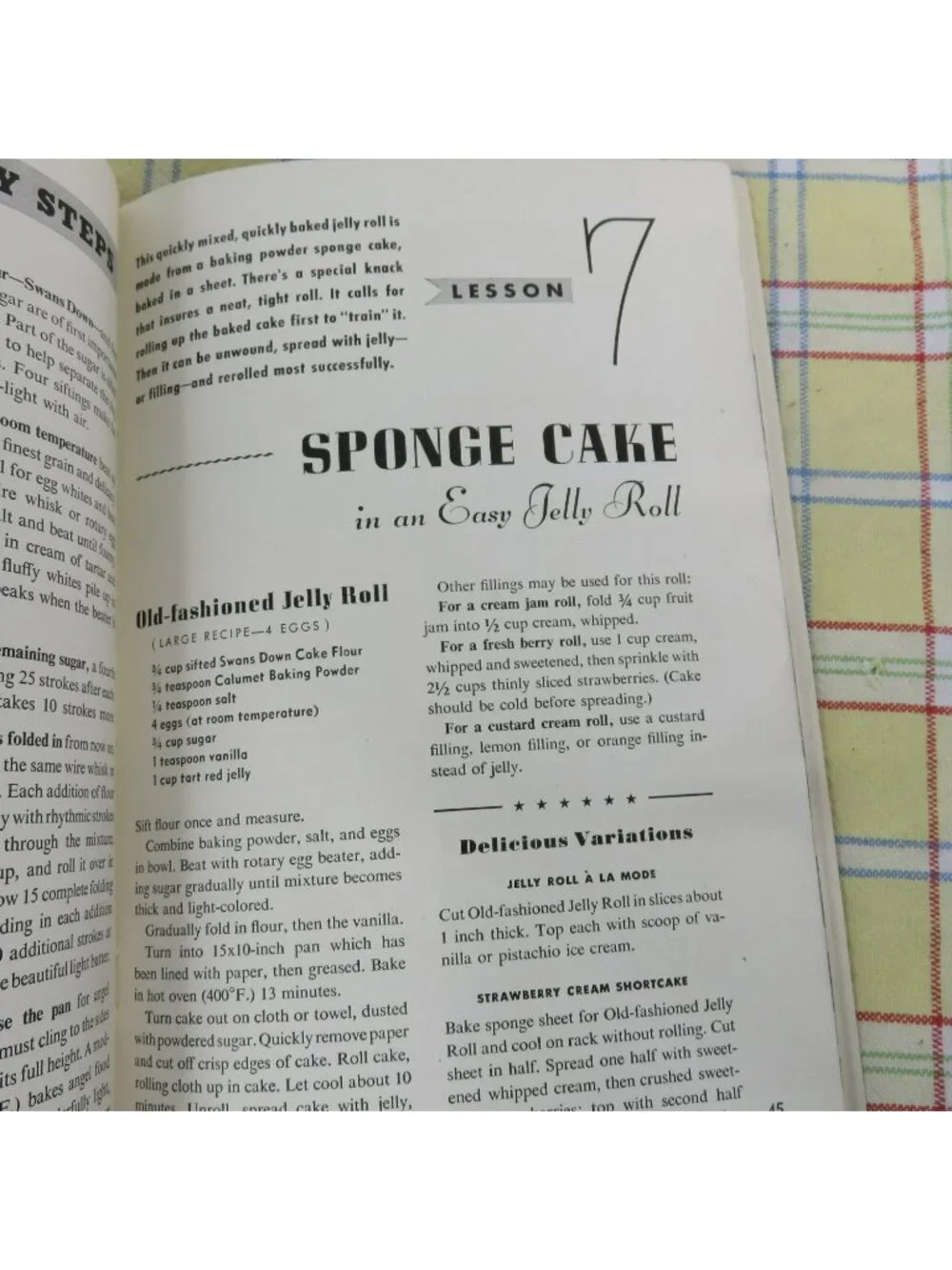 Learn to Bake Cookbook 1947 General Foods Cake Pastry Muffin Cookie Recipes